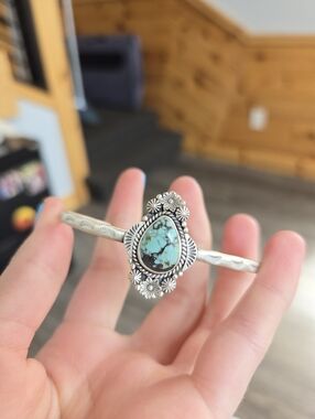 Blue Moon Turquoise Sterling Cuff